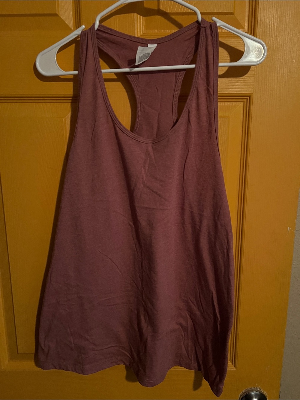 2XL MAUVE BELLA CANVAS RACERBACK TANK TOP NWOT